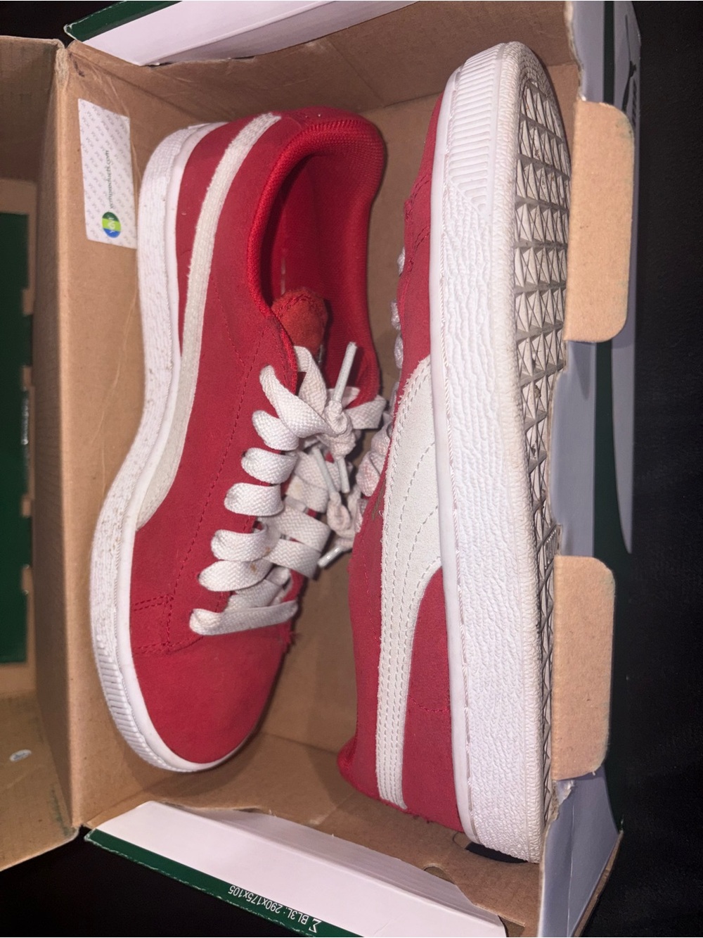 Puma Silver Women's Slip-On Sneaker Box